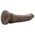 Dr. Skin 8,5 - naturgetreuer Dildo mit Saugnapf (braun, 20,5 cm)