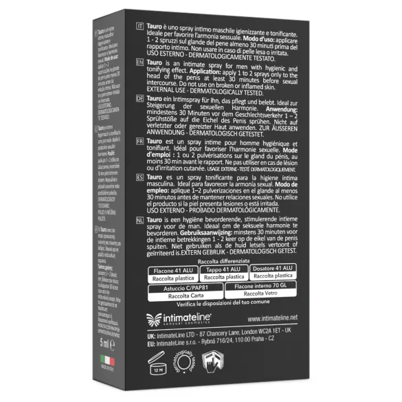 Tauro Extra Power - Verzögerungsspray für Männer (5 ml)