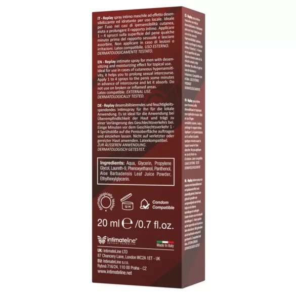 Intimateline Replay - Verzögerungsspray für Männer (20 ml)