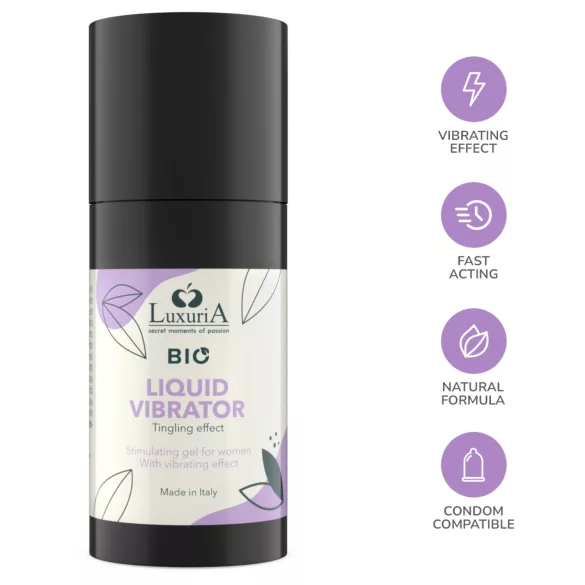 Intimateline Luxuria BIO - flüssiger Vibratorgel für Frauen (15 ml)