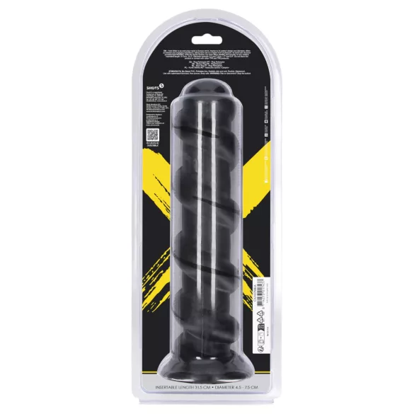 Autsch! Hole Driller - riesiger Analplug (schwarz) - 31,5 cm