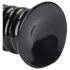 Autsch! Spiral Force - gedrehter Analplug (schwarz) - 23,5 cm