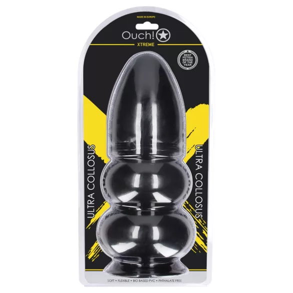 Autsch! Ultra Collosus - extra großer Analplug (schwarz) - 33 cm
