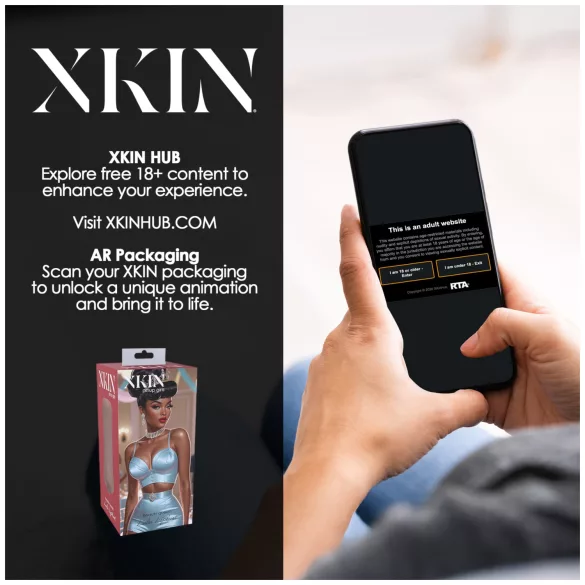 XKIN Beauty Queen Lulu - realistische Kunstvagina-Masturbator (dunkel naturfarben)