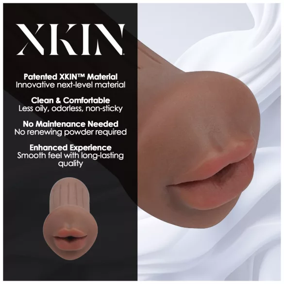 XKIN - künstliche Mund-Masturbator - S (dunkles Natur)