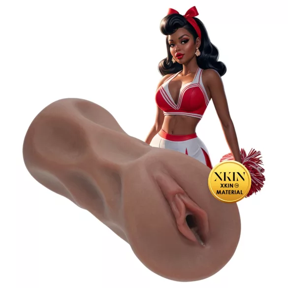 XKIN Cheerleader Cherry - lebensechter Vaginal-Masturbator (dunkles Natur)