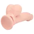 RealRock - lebensechter Vibrator mit doppelter Dichte (hautfarben) - 20 cm
