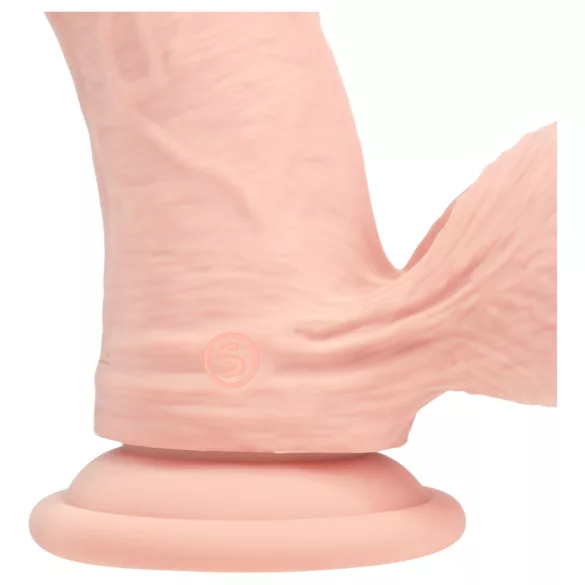 RealRock - lebensechter Vibrator mit doppelter Dichte (hautfarben) - 20 cm