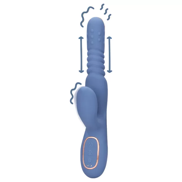 Loveline - wärmender Stoßvibrator (blau)