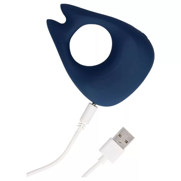 Loveline - Wiederaufladbarer, vibrierender Penisring (blau)