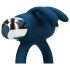 Loveline - Hasen-Vibrations-Penisring (Blau)