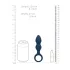 Loveline - Anal-Dildo mit Ring - mittel (blau)