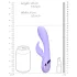 Loveline - Akku Spielhase-Vibrator mit Klitorisarm (Lila)