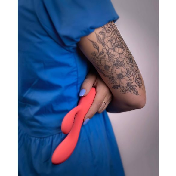 Loveline - Wiederaufladbarer, wasserdichter Vibrator mit Klitorisarm (pink)