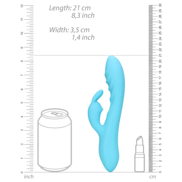 Loveline - wasserdichter Klitoris-Lusthasen-Vibrator (blau)