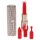 Loveline Candy - Lippenstift-Vibrator mit 4 Aufsätzen (rosa)
