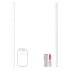 Loveline Candy - Lippenstift-Vibrator mit 4 Aufsätzen (rosa)