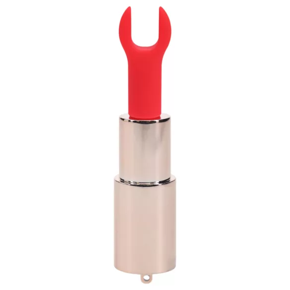 Loveline Candy - Lippenstift-Vibrator mit 4 Aufsätzen (rosa)