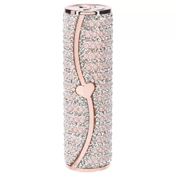 Loveline Candy - Lippenstift-Vibrator mit 4 Aufsätzen (rosa)