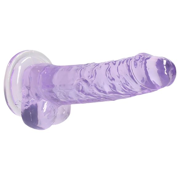 REALROCK - Durchsichtiger Realistischer Dildo - Lila (17cm)