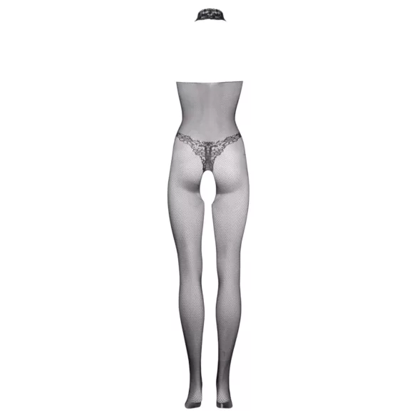 Le Désir - Spitzen-Netz-Bodystocking (schwarz) - S-XL