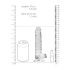 REALROCK - transparenter realistischer Dildo - transparent (17cm)