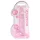 REALROCK - Transparenter realitätsnaher Dildo - Pink (19cm)