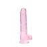 REALROCK - Transparenter realitätsnaher Dildo - Pink (19cm)