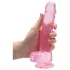 REALROCK - Transparenter realitätsnaher Dildo - Pink (19cm)