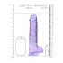 REALROCK - durchsichtiges lebensechtes Dildo - lila (22cm)