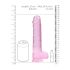 REALROCK - transparenter realitätsnaher Dildo - Pink (22cm)