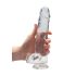 REALROCK - realistischer, transparenter Dildo - durchsichtig (22 cm)