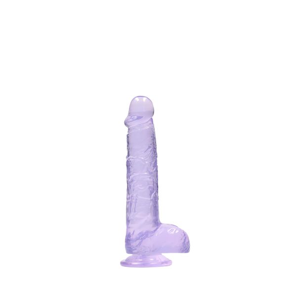 REALROCK - transparenter realistischer Dildo - lila (15cm)