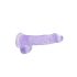 REALROCK - transparenter realistischer Dildo - lila (15cm)