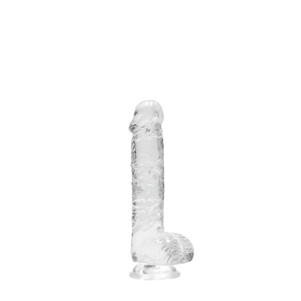 REALROCK - transparentes realitätsgetreues Dildo - transparent (15cm)