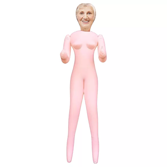 Gierige Oma - lebensechte Gummipuppe