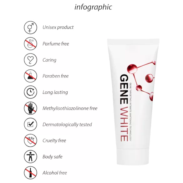 Pharmquests Gene White - Hautaufhellungscreme (100ml)