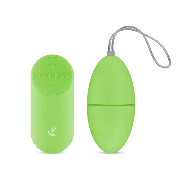 Easytoys - 7-fach Vibrations-Ei mit Fernsteuerung (grün)