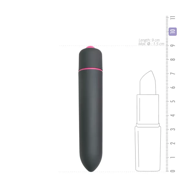 Easytoys Bullet - wasserdichter Minivibrator (schwarz)