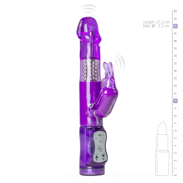 Easytoys Rabbit - drehende Perlen Clit Vibrator (lila)