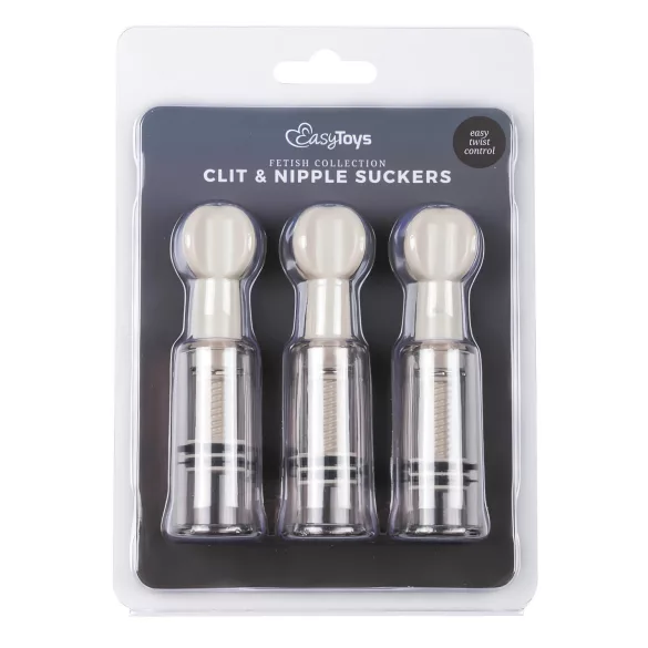 EasyToys - Set aus Brustwarzen- und Vaginasaugern (3 Stück)