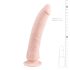 Easytoys – Silikon-Dildo mit Saugnapf (21 cm) – Naturfarbe
