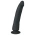 Easytoys - haftendes 100% Silikon-Dildo (21 cm) - Schwarz