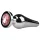 EasyToys Metal Nr. 11 - Analplug in Kegelform mit pinkem Stein (Silber, 3,5 cm)