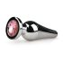 Easytoys Metall Nr.11 - Analplug mit rosa Stein - Silber (3,5 cm)