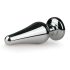 Easytoys Metall Nr.11 - Analplug mit rosa Stein - Silber (3,5 cm)