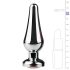 Easytoys Metall Nr.11 - Analplug mit rosa Stein - Silber (3,5 cm)