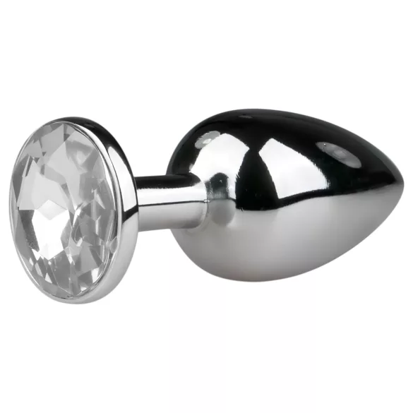 EasyToys - Analplug aus Metall (silber-weiß)