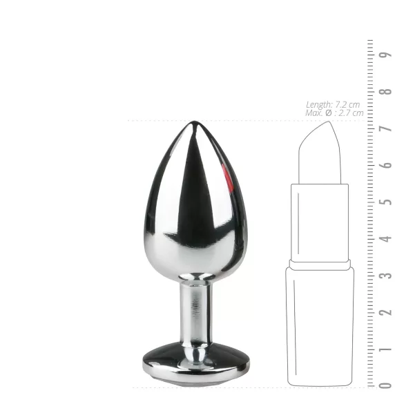EasyToys - Analplug aus Metall (silber-weiß)