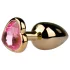 Easytoys Metall No.3 - Analdildo - gold-pink (2,5cm)